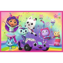 Puzzle - 2x24 - Zabawy z Gabby - Universal Gabbys Dollhouse Trefl 34433 Trefl Puzzle
