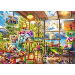 Puzzle - 2x500 - Sztuka malowania FSC Mix 70% 37530 Trefl Puzzle