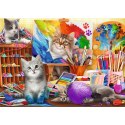 Puzzle - 2x500 - Sztuka malowania FSC Mix 70% 37530 Trefl Puzzle