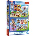 Puzzle - 2x70 - Psi Patrol rządzi Trefl 34441 Trefl Puzzle