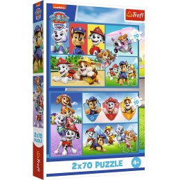 Puzzle - 2x70 - Psi Patrol rządzi Trefl 34441 Trefl Puzzle
