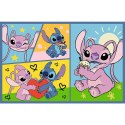 Puzzle 2x70 Ze Stitchem nie ma nudy - Disney Lilo and Stitch Trefl 34444 Trefl Puzzle
