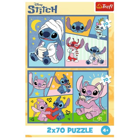 Puzzle 2x70 Ze Stitchem nie ma nudy - Disney Lilo and Stitch Trefl 34444 Trefl Puzzle Puzzle 2x70 Ze Stitchem nie ma nudy - Disney Lilo and Stitch Trefl 34444 Trefl Puzzle