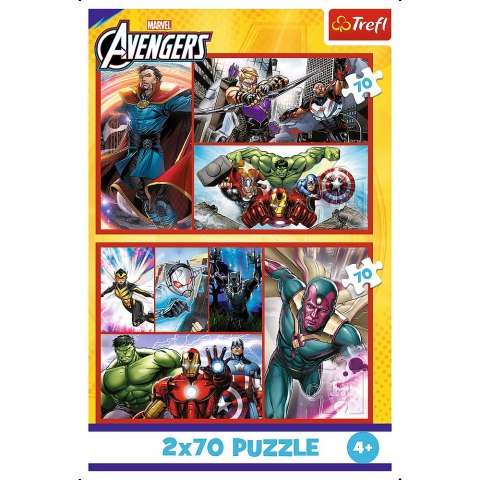 Puzzle - 2x70 - Zostań bohaterem Trefl 34439 Trefl Puzzle Puzzle - 2x70 - Zostań bohaterem Trefl 34439 Trefl Puzzle