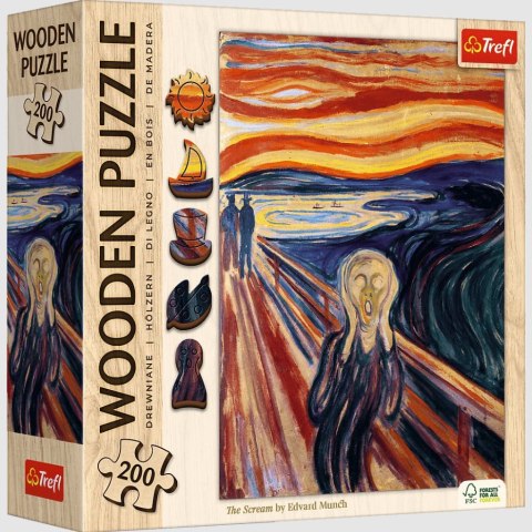 Puzzle - 200 Puzzle Drewniane - Krzyk - Trefl 20252 Trefl Puzzle Puzzle - 200 Puzzle Drewniane - Krzyk - Trefl 20252 Trefl Puzzle
