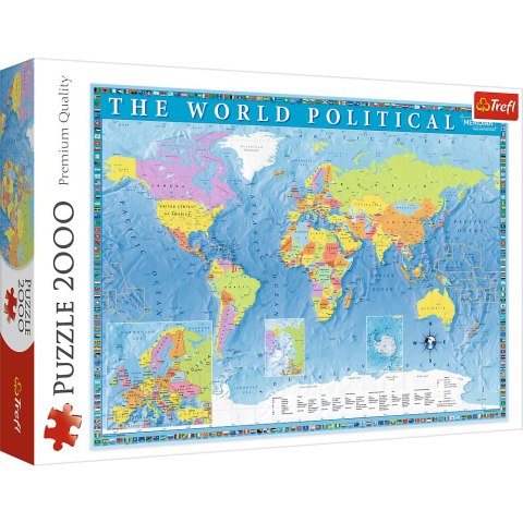 Puzzle - 2000 - Polityczna mapa świata - 27099 Trefl Puzzle