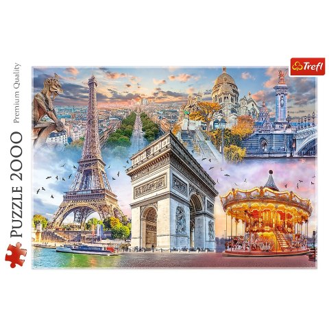Puzzle - 2000 - Weekend w Paryżu 27125 Trefl Puzzle Puzzle - 2000 - Weekend w Paryżu 27125 Trefl Puzzle