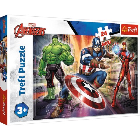 Puzzle - "24 Maxi" - W świecie Avengersów Trefl 14321 Trefl Puzzle Puzzle - "24 Maxi" - W świecie Avengersów Trefl 14321 Trefl Puzzle