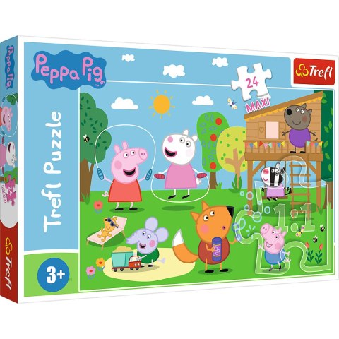 Puzzle - 24 Maxi - Zabawy na polanie - Peppa Pig 14342 Trefl Puzzle Puzzle - 24 Maxi - Zabawy na polanie - Peppa Pig 14342 Trefl Puzzle