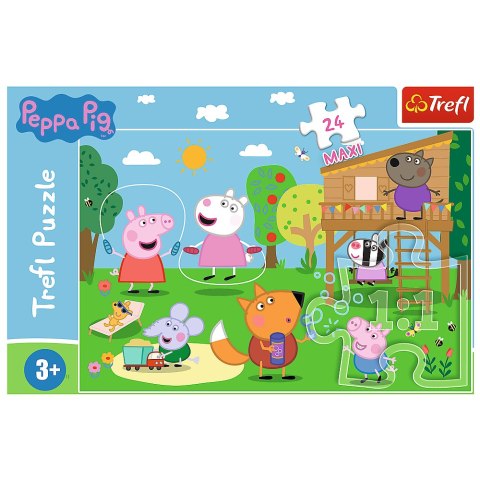 Puzzle - 24 Maxi - Zabawy na polanie - Peppa Pig 14342 Trefl Puzzle Puzzle - 24 Maxi - Zabawy na polanie - Peppa Pig 14342 Trefl Puzzle
