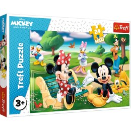 Puzzle - 24Maxi - Myszka Miki w gronie przyjaciół - Disney Standard Characters Trefl 14344 Trefl Puzzle
