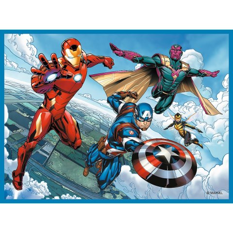 Puzzle - 2w1 + memos Bohaterowie w akcji Marvel The Avengers Trefl 93333 Trefl Puzzle Puzzle - 2w1 + memos Bohaterowie w akcji Marvel The Avengers Trefl 93333 Trefl Puzzle