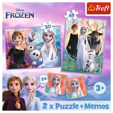 Puzzle - 2w1+memos - Księżniczki w swojej krainie - Disney Frozen 2 trefl 93335 Trefl Puzzle Puzzle - 2w1+memos - Księżniczki w swojej krainie - Disney Frozen 2 trefl 93335 Trefl Puzzle