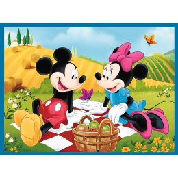 Puzzle - 2w1 + memos - Poznaj bohaterów Disney Trefl 93344 Trefl Puzzle