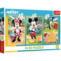 Puzzle - 3x50 - Myszki na wakacjach Disney Trefl 34881 Trefl Puzzle