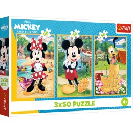Puzzle - 3x50 - Myszki na wakacjach Disney Trefl 34881 Trefl Puzzle