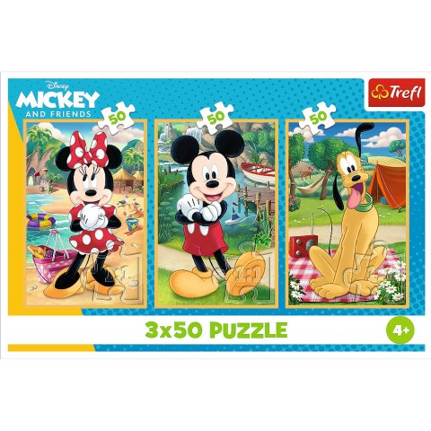 Puzzle - 3x50 - Myszki na wakacjach Disney Trefl 34881 Trefl Puzzle Puzzle - 3x50 - Myszki na wakacjach Disney Trefl 34881 Trefl Puzzle