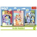 Puzzle - 3x50 - Rodzina Bluey Trefl 34890 Trefl Puzzle