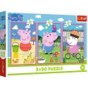 Puzzle - 3x50 - Siła przyjaźni Świnka Peppa Trefl 34877 Trefl Puzzle