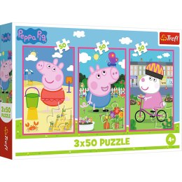 Puzzle - 3x50 - Siła przyjaźni Świnka Peppa Trefl 34877 Trefl Puzzle