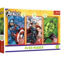 Puzzle - 3x50 - Twój bohater / Disney Marvel The Avengers Trefl 34891 Trefl Puzzle