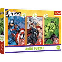 Puzzle - 3x50 - Twój bohater / Disney Marvel The Avengers Trefl 34891 Trefl Puzzle