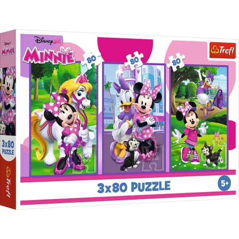 Puzzle - 3x80 - Minnie i przyjaciele - Disney Minnie Trefl 34889 Trefl Puzzle Puzzle - 3x80 - Minnie i przyjaciele - Disney Minnie Trefl 34889 Trefl Puzzle