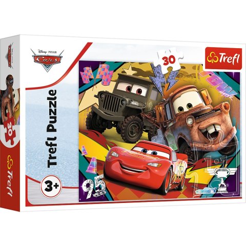 Puzzle - 30 - Rozpędzone samochody - Disney Cars 3 18293 Trefl Puzzle Puzzle - 30 - Rozpędzone samochody - Disney Cars 3 18293 Trefl Puzzle
