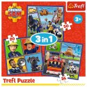 Puzzle "3in1" - Dzień Strażaka Sama Trefl 34868 Trefl Puzzle