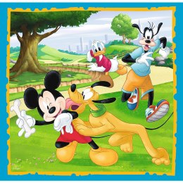 Puzzle - 3w1 - Myszka Miki z przyjaciółmi Trefl 34846 Trefl Puzzle