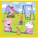 Puzzle - 3w1 - Wesoły dzień Peppy - Peppa Pig Trefl 34849 Trefl Puzzle
