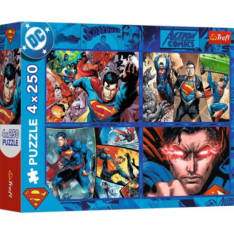 Puzzle - 4x250 - Odwaga Supermana - Warner Superman Trefl 13340 Trefl Puzzle Puzzle - 4x250 - Odwaga Supermana - Warner Superman Trefl 13340 Trefl Puzzle