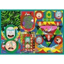 Puzzle - 4x250 - Zakręcony świat Ricka i Morty'ego - Warner Rick and Morty Trefl 13338 Trefl Puzzle