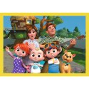 Puzzle - "4w1 (12, 15, 20, 24)" - Cocomelon, Poznaj bohaterów Trefl 34647 Trefl Puzzle