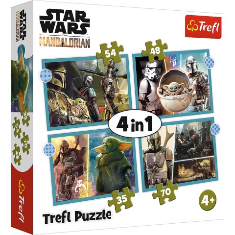 Puzzle - "4w1" - Mandalorian Trefl 34397 Trefl Puzzle Puzzle - "4w1" - Mandalorian Trefl 34397 Trefl Puzzle