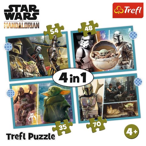 Puzzle - "4w1" - Mandalorian Trefl 34397 Trefl Puzzle Puzzle - "4w1" - Mandalorian Trefl 34397 Trefl Puzzle