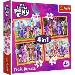 Puzzle - 4w1 - Poznaj kucyki Pony My Little Pony Trefl 34624 Trefl Puzzle