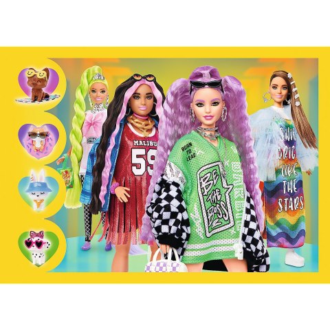 Puzzle - 4w1 - Wesoły świat Barbie / Mattel, Barbie 34626 Trefl Puzzle Puzzle - 4w1 - Wesoły świat Barbie / Mattel, Barbie 34626 Trefl Puzzle