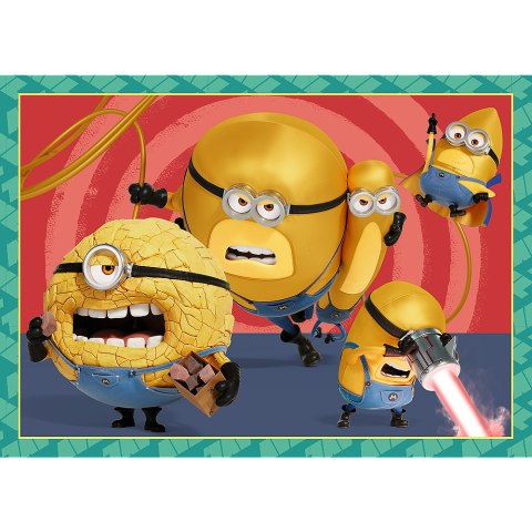 Puzzle - 4w1 - Zwariowane Minionki Trefl 34648 Trefl Puzzle Puzzle - 4w1 - Zwariowane Minionki Trefl 34648 Trefl Puzzle