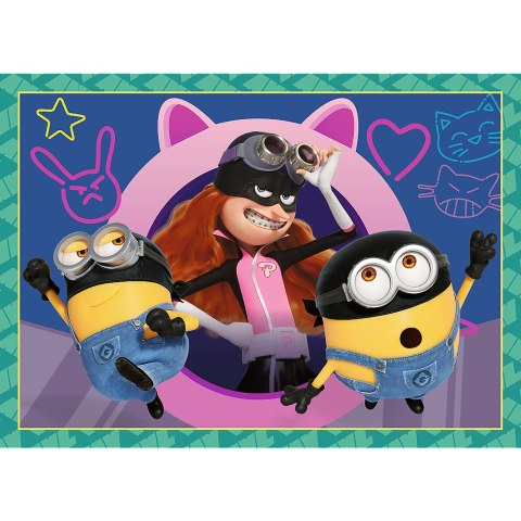 Puzzle - 4w1 - Zwariowane Minionki Trefl 34648 Trefl Puzzle Puzzle - 4w1 - Zwariowane Minionki Trefl 34648 Trefl Puzzle