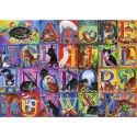 Puzzle - 500 - Koci alfabet Trefl 37527 Trefl Puzzle