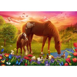 Puzzle - 500 - Konie na łące Trefl 37451 Trefl Puzzle