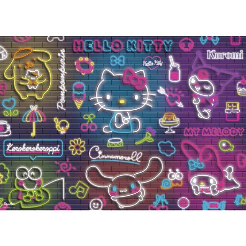 Puzzle - 500 - Neon Hello Kitty Trefl 37523 Trefl Puzzle Puzzle - 500 - Neon Hello Kitty Trefl 37523 Trefl Puzzle