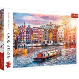 Puzzle 500 el. Amsterdam, Holandia Trefl 37428 Trefl Puzzle