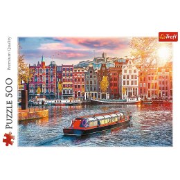 Puzzle 500 el. Amsterdam, Holandia Trefl 37428 Trefl Puzzle
