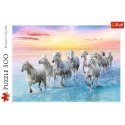 Puzzle 500 el. Białe konie w galopie Trefl 37289 Trefl Puzzle