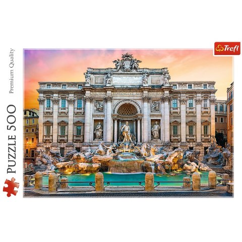 Puzzle 500 el. Fontanna di Trevi, Rzym Trefl 37292 Trefl Puzzle Puzzle 500 el. Fontanna di Trevi, Rzym Trefl 37292 Trefl Puzzle