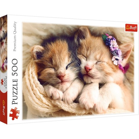 Puzzle 500 el. Śpiące kotki Trefl 37271 Trefl Puzzle Puzzle 500 el. Śpiące kotki Trefl 37271 Trefl Puzzle