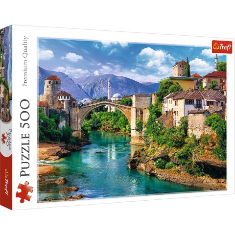 Puzzle 500 el. Stary Most w Mostarze, Bośnia i Hercegowina Trefl 37333 Trefl Puzzle