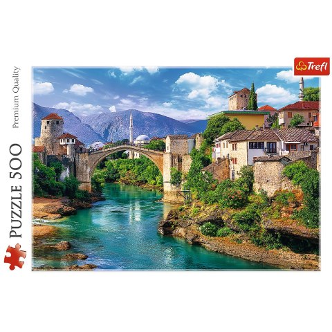 Puzzle 500 el. Stary Most w Mostarze, Bośnia i Hercegowina Trefl 37333 Trefl Puzzle Puzzle 500 el. Stary Most w Mostarze, Bośnia i Hercegowina Trefl 37333 Trefl Puzzle